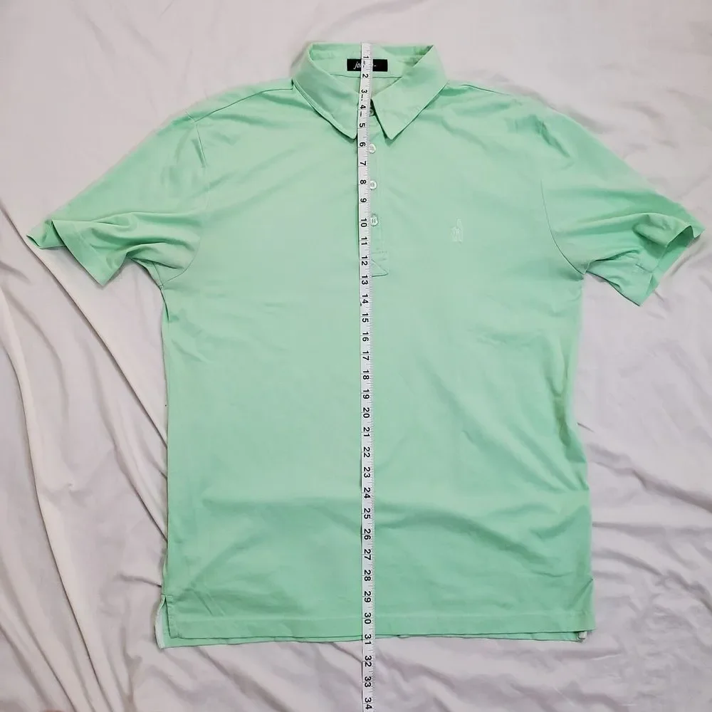 Johnnie-O Green Short Sleeve Polo Shirt Providence St. Mel Embroidered Size L‎
